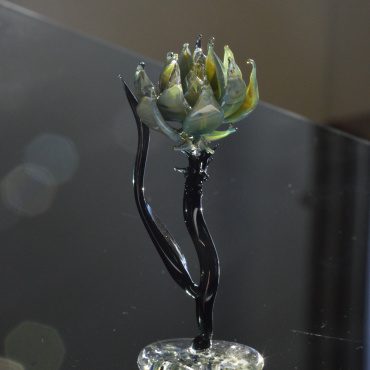 Glasblomma (Svart & Grön)